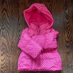 OshKosh Girls Puffer Coat, Polka dot, 2T.    (LA)